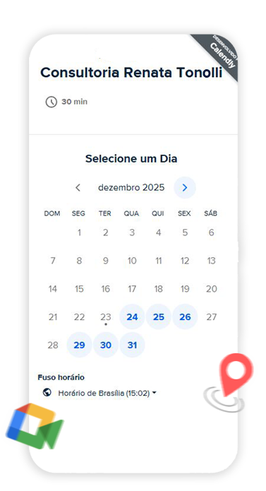 Demonstração de agendamento